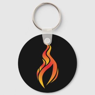 Flame Icon Keychain