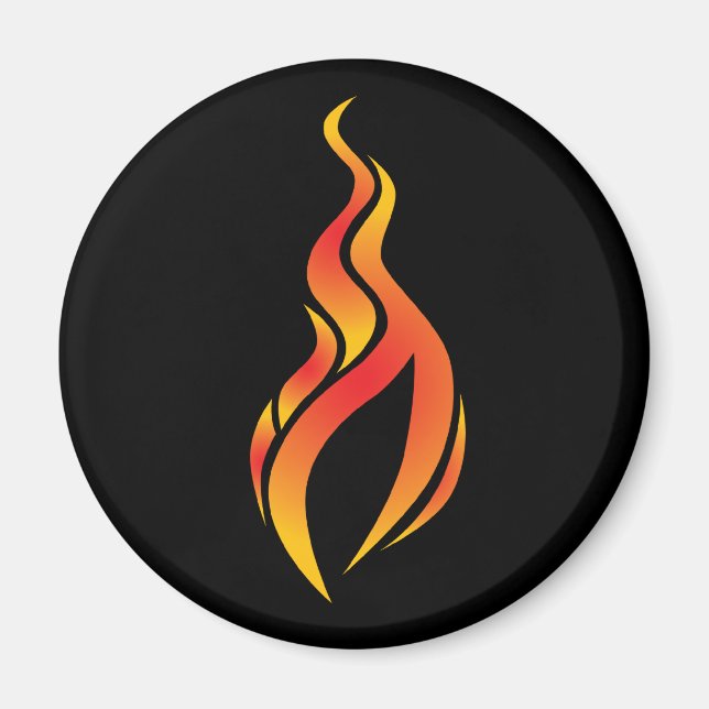 Flame Icon Magnet (Front)