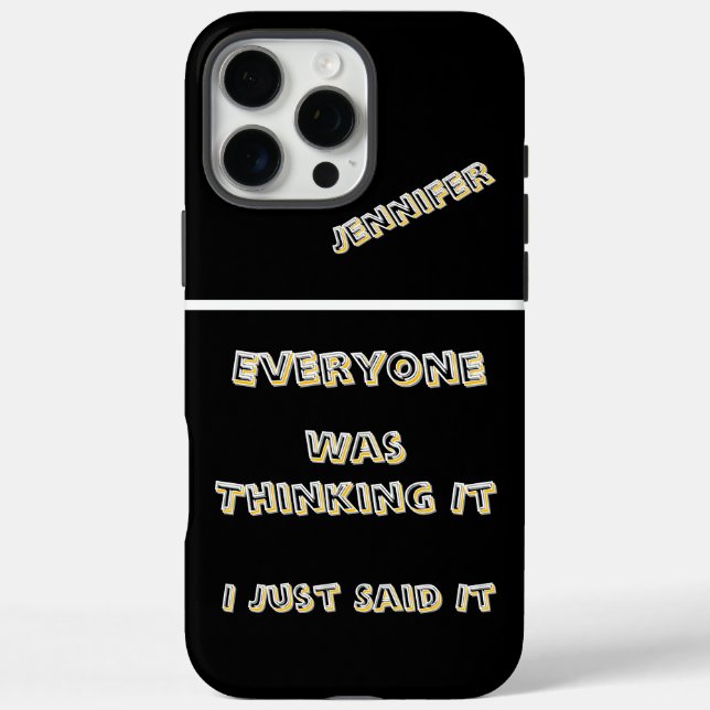 Flame igniter with a witty saying in hand Case-Mate iPhone case (Back)
