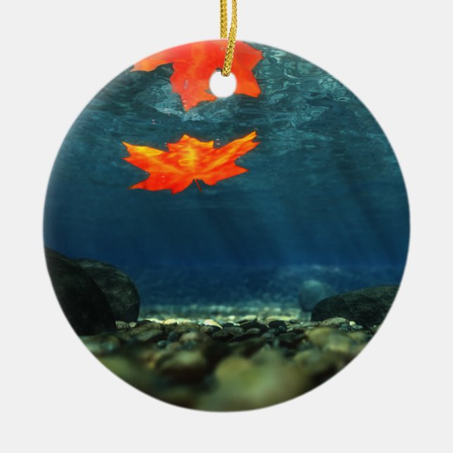 Flame in the Water Ornament (Front)
