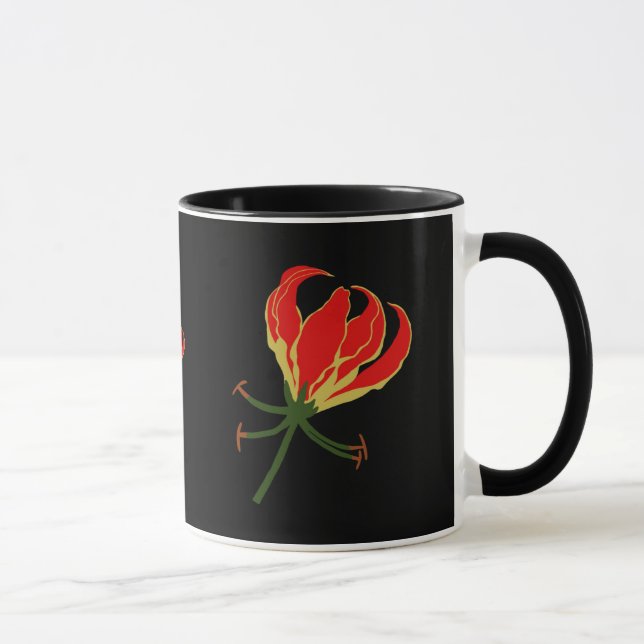 Flame Lily Gloriosa Mug (Right)