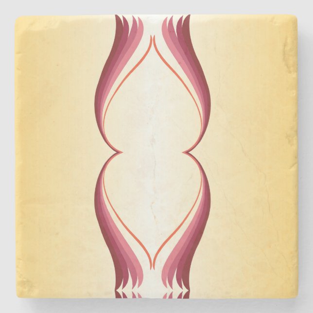 Flame Lily Stone Coaster (Front)