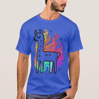 Flame Llama Glow T-Shirt