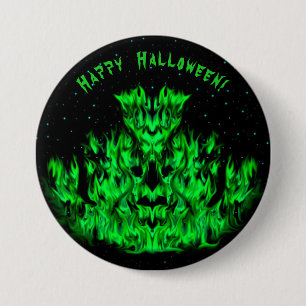Flame Monster in The Starlight Sky 7.5 Cm Round Badge