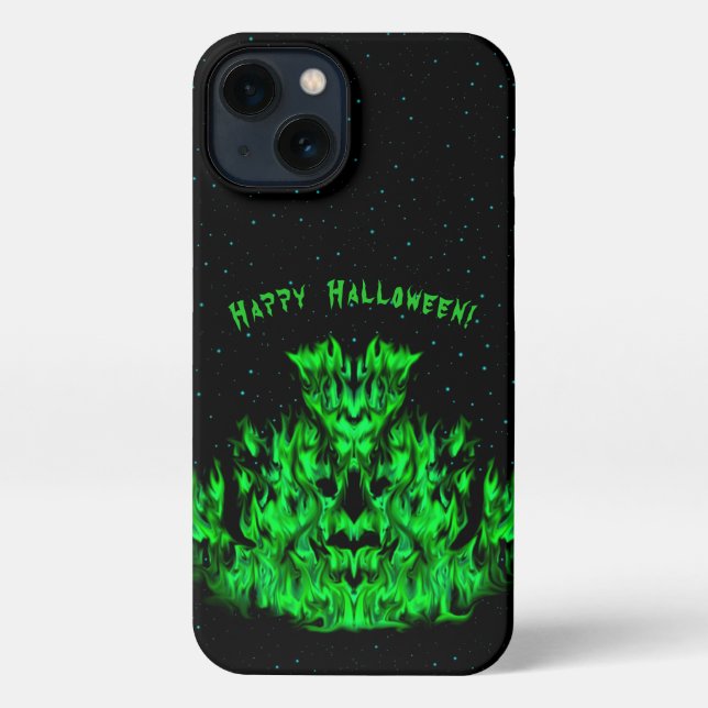 Flame Monster in The Starlight Sky iPhone Case (Back)