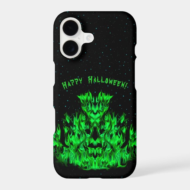 Flame Monster in The Starlight Sky iPhone Case (Back)