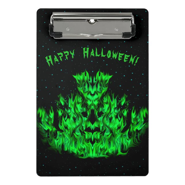 Flame Monster in The Starlight Sky Mini Clipboard (Front)