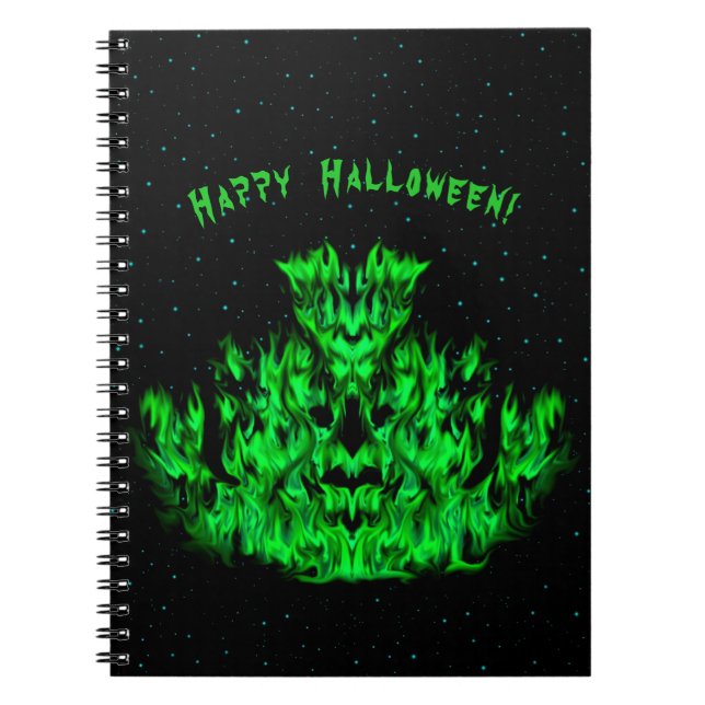 Flame Monster in The Starlight Sky Notebook (Front)