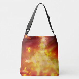 Flame night sky  crossbody bag
