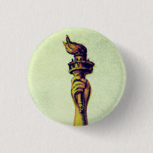 Flame of Freedom 3 Cm Round Badge