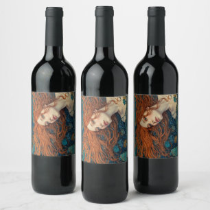 "Flame of the Tides" - A Colourful Portrait Wine Label