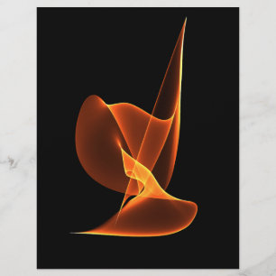 Flame on black flyer