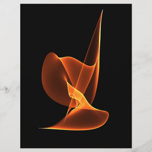 Flame on black flyer (Front)