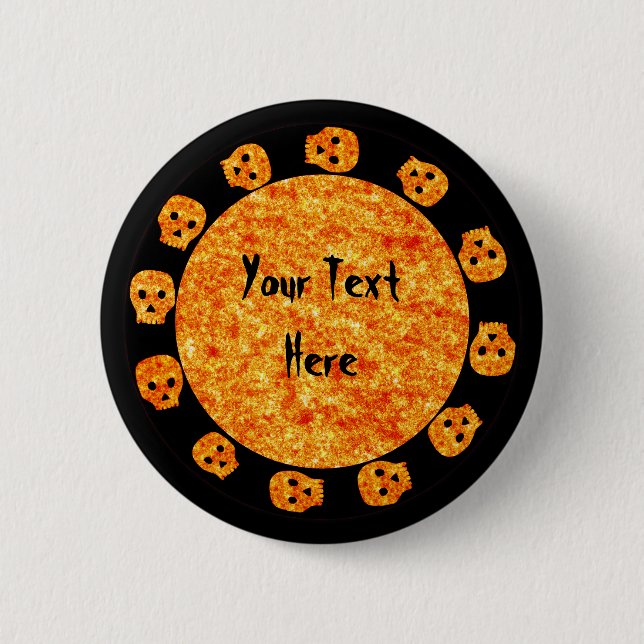 Flame Orange Button (Front)