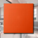 Flame Orange Solid Colour | Classic | Elegant Tile<br><div class="desc">Flame Orange Solid Colour | Classic | Elegant | Trendy | Stylish | Gift</div>