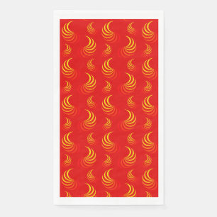 Flame paper napkin