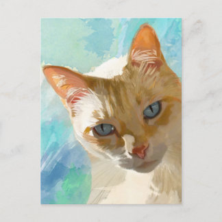 Flame Point Siamese Cat Greeting Cards