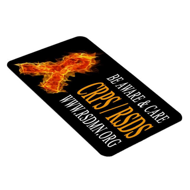 Flame Ribbon Magnet (Right Side)