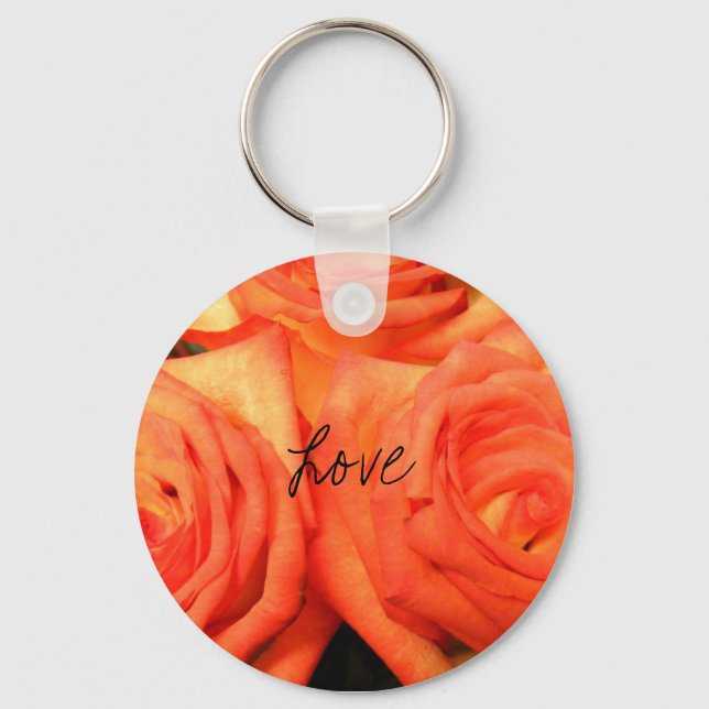 Flame Roses Key Ring (Front)