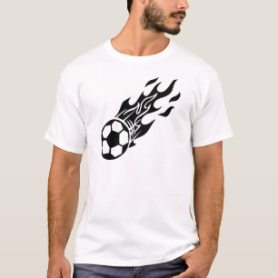 Flame Soccer Ball T-Shirt