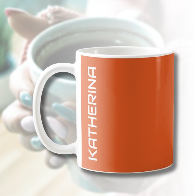 Flame Solid Colour | Classic Personalised  Coffee Mug (Creator Uploaded)