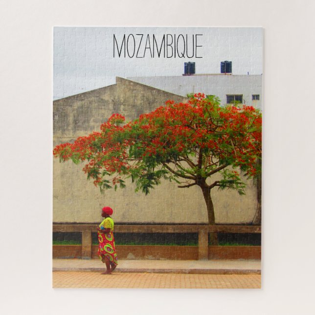 flame tree mozambique   jigsaw puzzle (Vertical)
