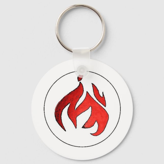 Flame Tuft of Fire from Hot Water Music Key Ring (Front)