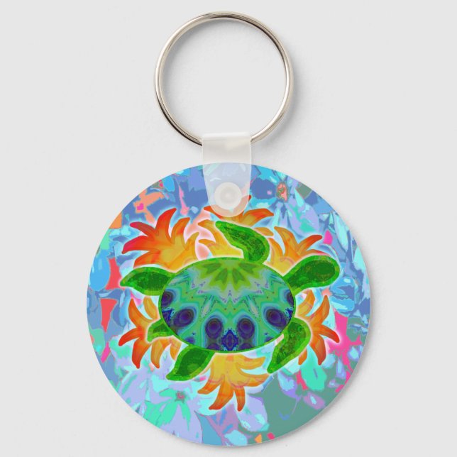 Flame Turtle Keychain (Front)