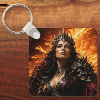 Flameborn Dragon Pact Key Ring