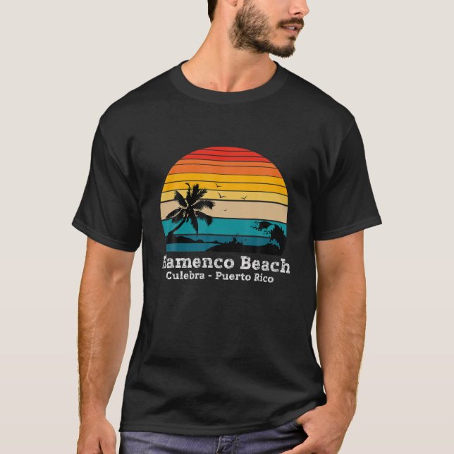 Flamenco Beach Culebra - Puerto Rico T-Shirt (Front)