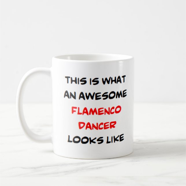 flamenco dancer, awesome coffee mug (Left)