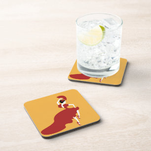Flamenco Dancer Beverage Coaster