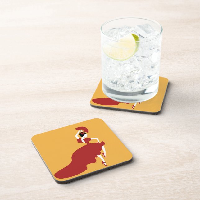 Flamenco Dancer Beverage Coaster (Right Side)