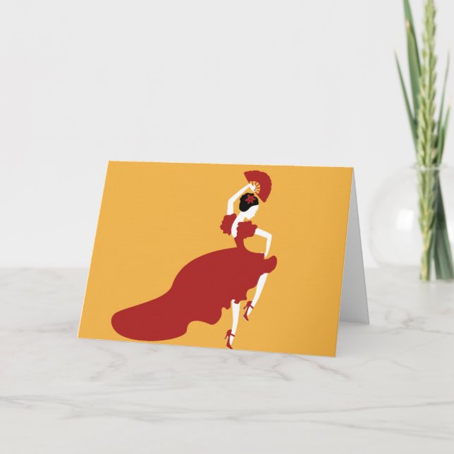 Flamenco Dancer Card (Front)