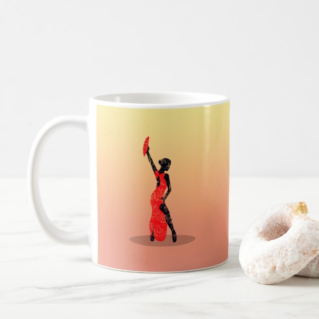 Flamenco Dancer Coffee Mug (With Donut)