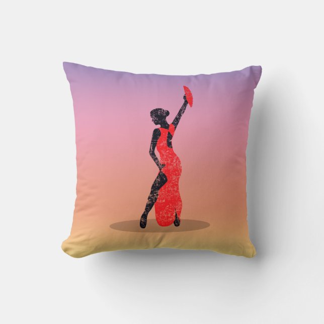 Flamenco Dancer Cushion (Front)