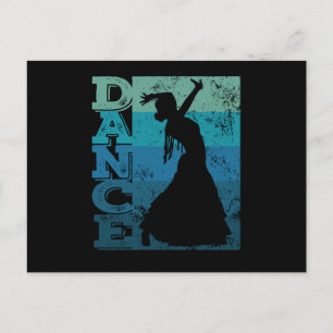 Flamenco Dancer Dance Flamenco Dress Postcard