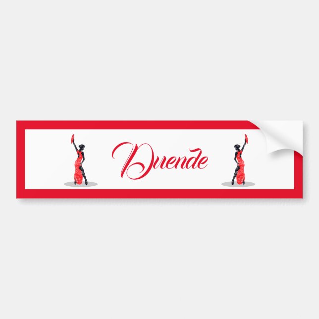 Flamenco Dancer Duende Bumper Sticker (Front)
