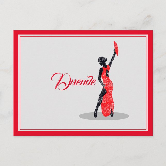 Flamenco Dancer Duende Postcard (Front)