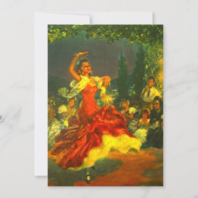 Flamenco Dancer Invitation (Front)