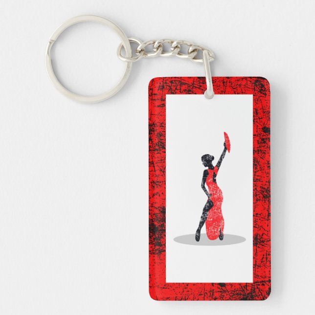Flamenco Dancer Key Ring (Front)