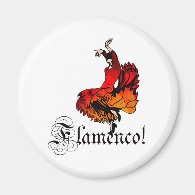 Flamenco Dancer Magnet (Front)