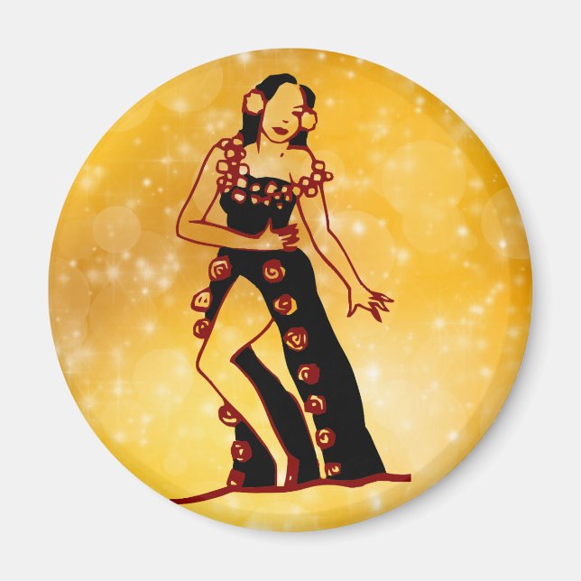Flamenco dancer magnet (Front)