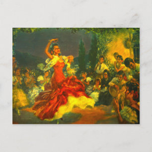 Flamenco Dancer Postcard
