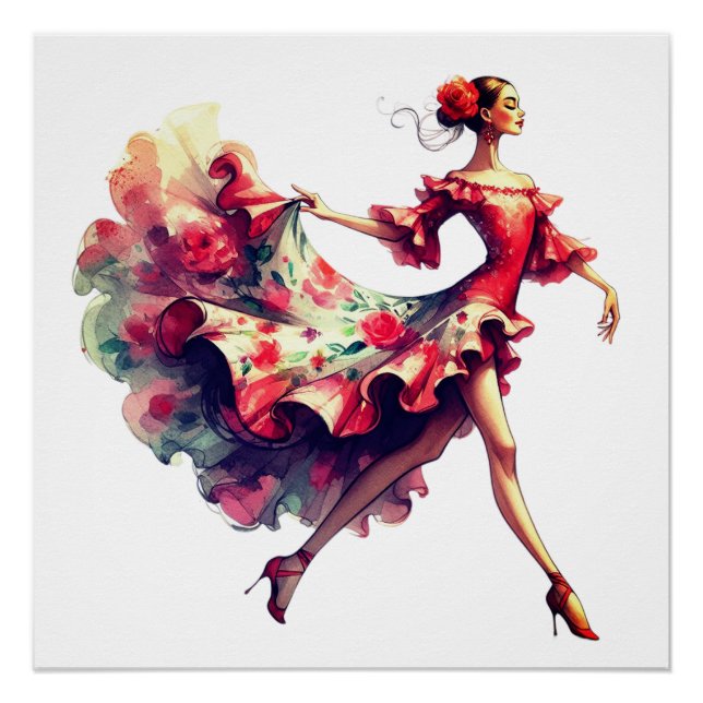 Flamenco Dancer Poster (Front)