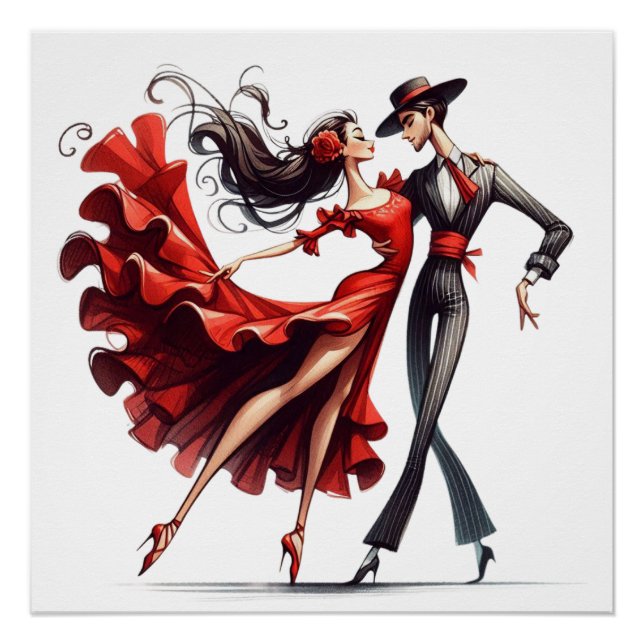 Flamenco Dancer Poster (Front)