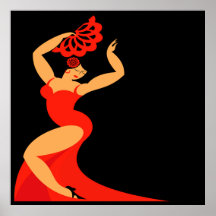 Flamenco Dancer Poster Lg.