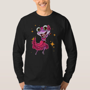 Flamenco Dancer Salamander & Castanets Spanishfol T-Shirt