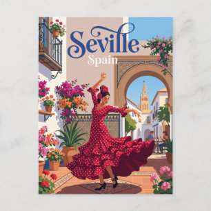 Flamenco Dancer Seville Spain Postcard