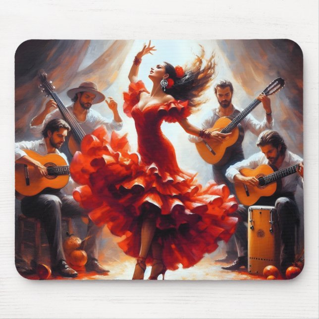 Flamenco Dancer Spanish Music Band  Mouse Mat (Front)